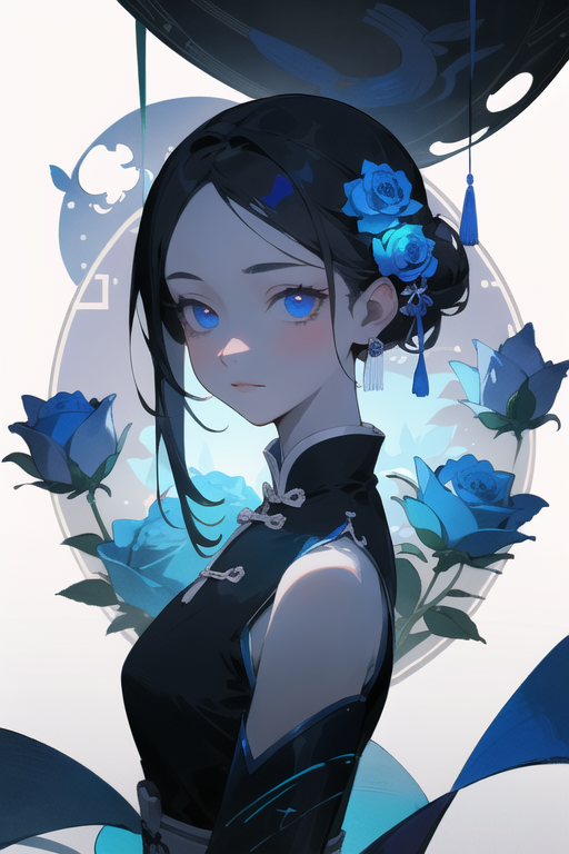 00283-4205947253-masterpiece, best quality,_Teenage girl wearing traditional Chinese clothing, surrounded by blue roses, with a striking expressi.png